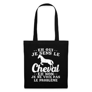 I feel the horse and no I don't see the problem - Tote Bag - black - Front