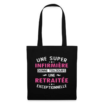 A great nurse always gives a pensioner - Tote Bag - black - Front