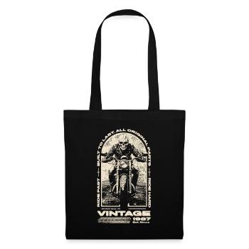 Vintage Motorcycle Bikers Motorbike Birthday 1987 - Tote Bag - black - Front