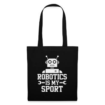 Robotics Is My Sports - Stoffbeutel - Schwarz - Vorne