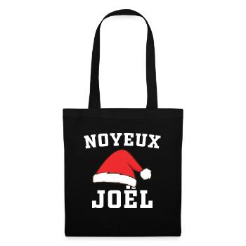 Humour Joël, Noyeux Joël Cadeau Joyeux Noël - Sac en tissu - noir - Devant