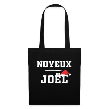 Humour Joël, Noyeux Joël Cadeau Joyeux Noël - Sac en tissu - noir - Devant