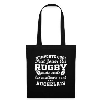 Rugby La Rochelle supporter rochelais club rugby - Sac en tissu - noir - Devant