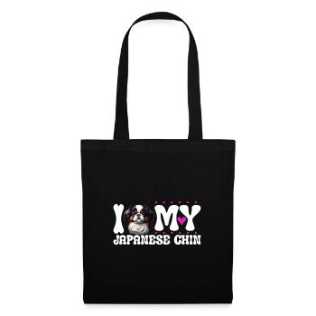 I love my Japanese Chin - Tote Bag - black - Front