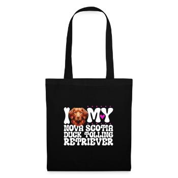 J’adore le Nova Scotia Duck Tolling Retriever - Sac en tissu - noir - Devant
