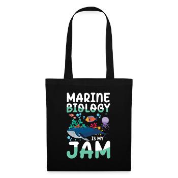 Marine Biology Is My Jam - Stoffbeutel - Schwarz - Vorne