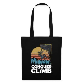 Conquer The Climb - Stoffbeutel - Schwarz - Vorne