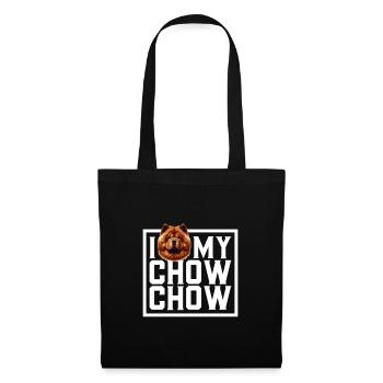 Ich liebe meinen Chow Chow - Stoffbeutel - Schwarz - Vorne