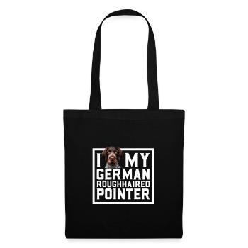 J’adore mon Stichelhaar allemand - Sac en tissu - noir - Devant