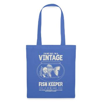 Vintage Fish Keeper Poisson Tropical Anniversaire 1978 - Sac en tissu - bleu pâle - Devant