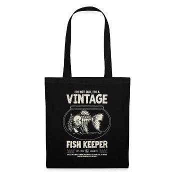 Vintage Fish Keeper Tropischer Fisch Geburtstag 1995 - Stoffbeutel - Schwarz - Vorne