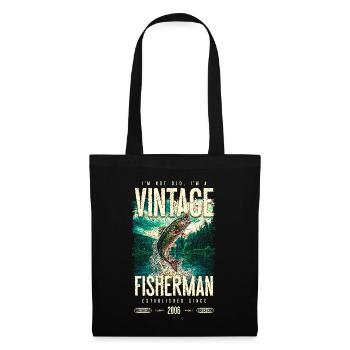 Vintage Trout Fisherman Fishing Birthday 2006 - Tote Bag - black - Front