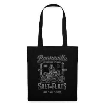 Bonneville Salt Flats Motorrad Rennen Vintage - Stoffbeutel - Schwarz - Vorne