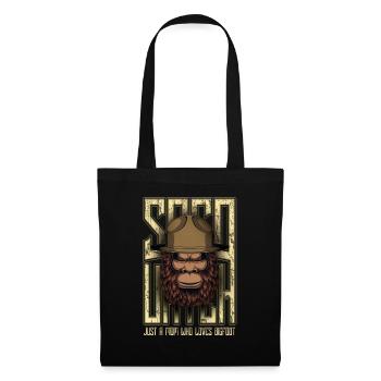 Nur eine Mutter, die Bigfoot Sasquatch liebt - Stoffbeutel - Schwarz - Vorne