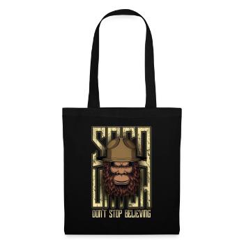 Funny Bigfoot Sasquatch - Tote Bag - black - Front