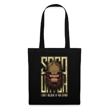 Je ne crois pas en toi non plus Bigfoot Sasquatch - Sac en tissu - noir - Devant