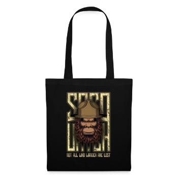 Funny Bigfoot Sasquatch - Tote Bag - black - Front
