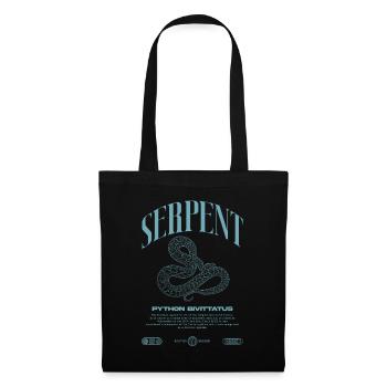 Burmesische Python Moderne Reptilienhalter Streetwear - Stoffbeutel - Schwarz - Vorne