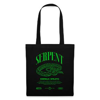 Carpet Python Modern Reptile Keeper Streetwear - Tote Bag - black - Front