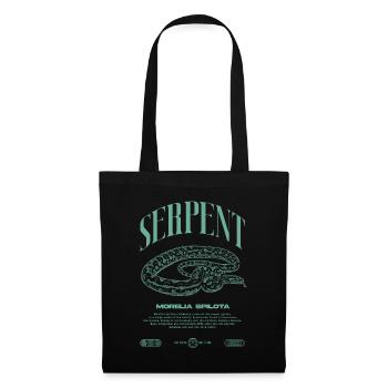 Carpet Python Modern Reptile Keeper Streetwear - Tote Bag - black - Front