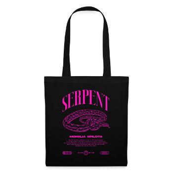 Carpet Python Modern Reptile Keeper Streetwear - Tote Bag - black - Front