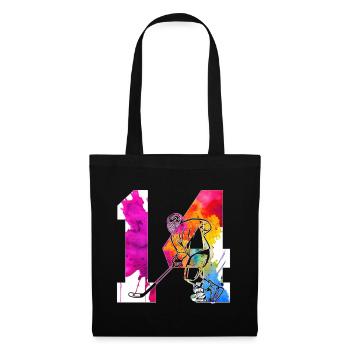 NUMBER 14 HOCKEY 14TH BIRTHDAY - Tote Bag - black - Front