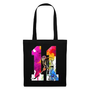 NUMBER 11 HOCKEY 11TH BIRTHDAY - Tote Bag - black - Front
