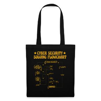 Cyber Security Solving Flowchart - Tote Bag - black - Front