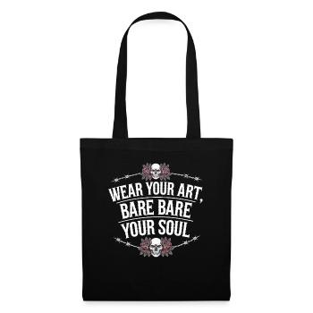 Studio de tatouage Artiste tatoueur Idées de tatouage - Sac en tissu - noir - Devant