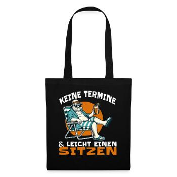 No appointments and easy to sit one - Tote Bag - black - Front