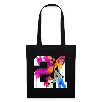 21E ANNIVERSAIRE BASKET-BALL NUMÉRO 21 - Sac en tissu - noir - Devant