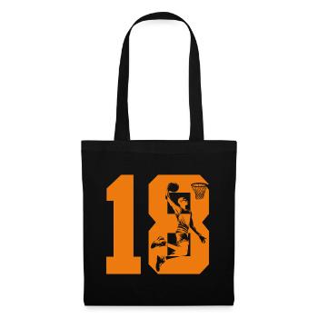 NUMBER 18 BASKETBALL 18TH BIRTHDAY - Tote Bag - black - Front