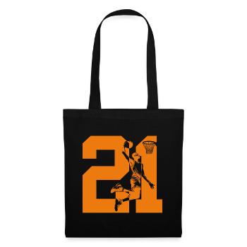NUMBER 21 BASKETBALL 21ST BIRTHDAY - Tote Bag - black - Front