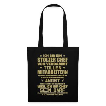 Un patron fier d’excellents employés - Sac en tissu - noir - Devant