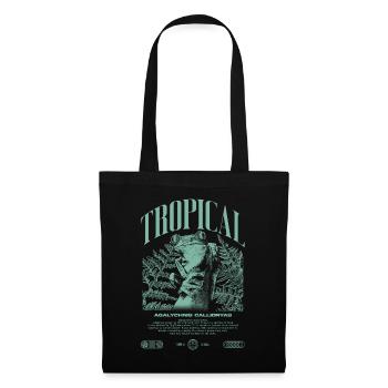 Grenouille arboricole aux yeux rouges Amphibien de la forêt tropicale - Sac en tissu - noir - Devant