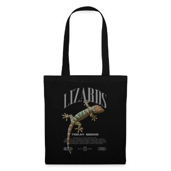 Tokay Gecko Gardien de reptiles moderne Streetwear - Sac en tissu - noir - Devant