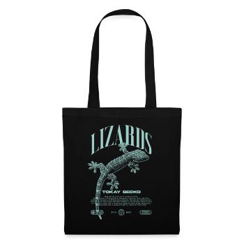 Tokay Gecko Gardien de reptiles moderne Streetwear - Sac en tissu - noir - Devant