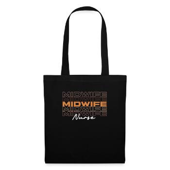 Black Strong Midwife Nurse Melanin African Nurses - Tote Bag - black - Front