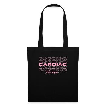 Infirmière cardiaque Infirmières médicales élégantes - Sac en tissu - noir - Devant