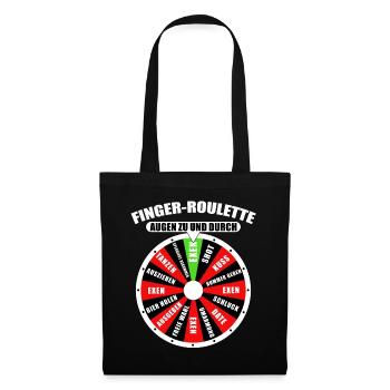 Finger roulette Eyes closed and through Mallorca Bachelor Party - Tote Bag - black - Front