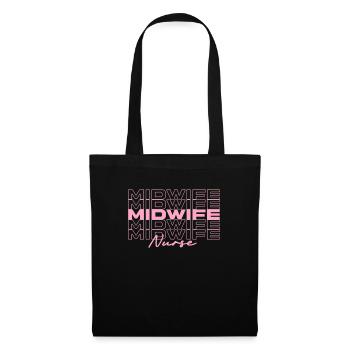 Midwife Nurse Medical Nurses Stylish - Tote Bag - black - Front