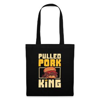Pulled Pork Sandwich King - Stoffbeutel - Schwarz - Vorne