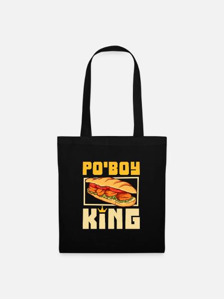 Po' Boy King - Stoffbeutel - Schwarz