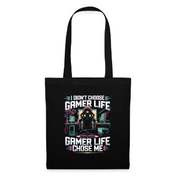 Gamer Life Gaming Leidenschaft Erleben - Stoffbeutel - Schwarz - Vorne