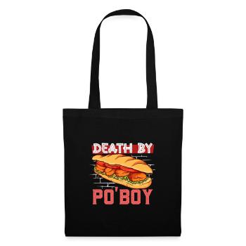 Death by Po' Boy - Stoffbeutel - Schwarz - Vorne