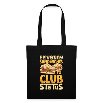 Club Sandwich - Stoffbeutel - Schwarz - Vorne