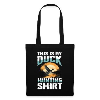 Duck hunters shoot heavier loads flag - Tote Bag - black - Front