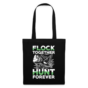 Duck hunters shoot heavier loads flag - Tote Bag - black - Front