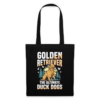 Golden Retriever : les chiens de chasse au canard par excellence - Sac en tissu - noir - Devant