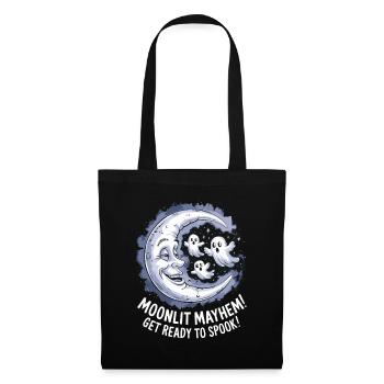 Moonlight Chaos Ghosts Ready for Haunting - Tote Bag - black - Front